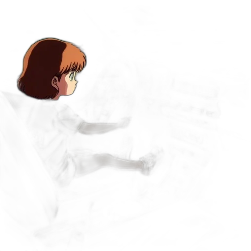 robot, creature, hair, face transparent PNG cut-out