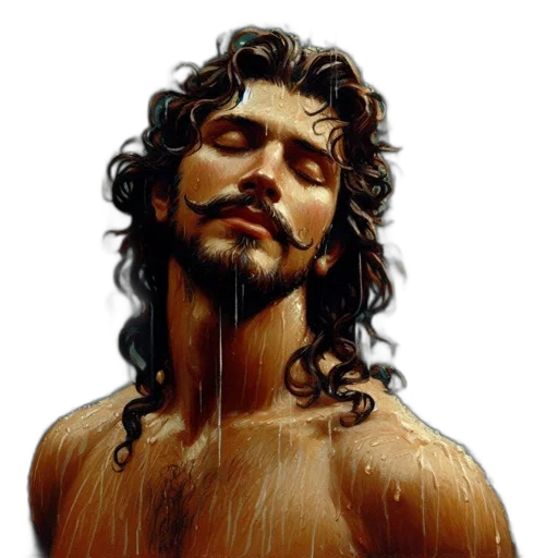 face, hair, photorealistic, fantasy art transparent PNG cut-out