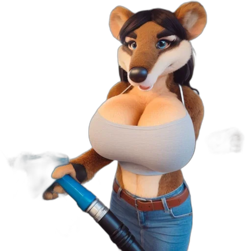 animal, staff, 3d render, concept art transparent PNG cut-out