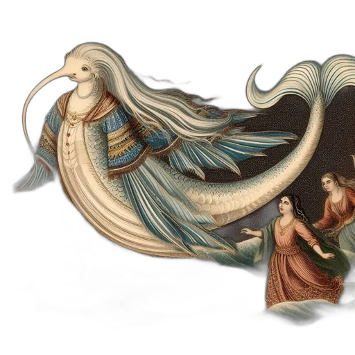 dragon, dress, hair, fantasy art transparent PNG cut-out