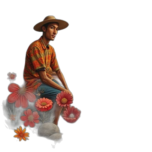 flower, hat, jewelry, umbrella transparent PNG cut-out