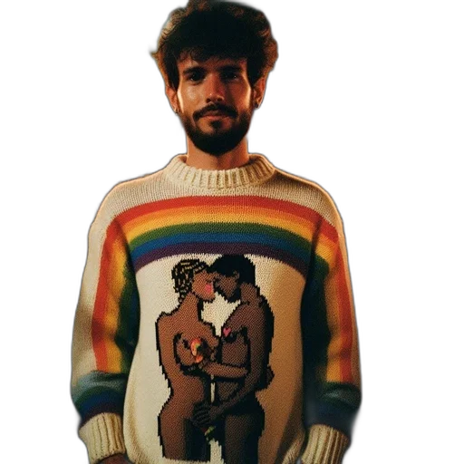 jacket, vaporwave, outer space, man transparent PNG cut-out
