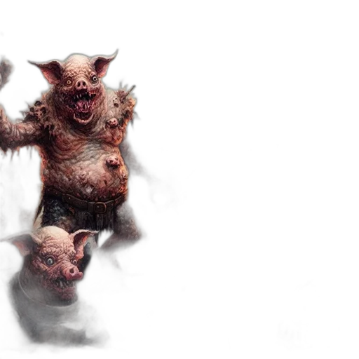 creature, animal, concept art, 3d render transparent PNG cut-out