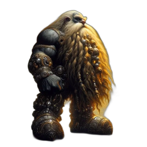 creature, animal, staff, hair transparent PNG cut-out