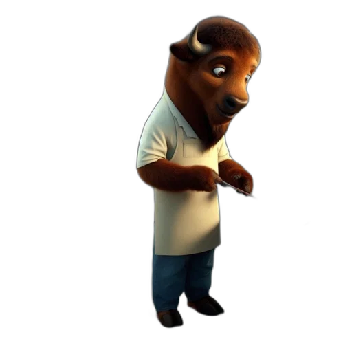 staff, face, animal, creature transparent PNG cut-out