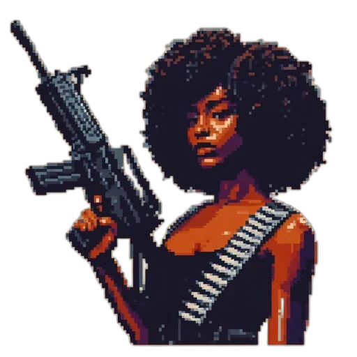 weapon, pixel art, comic book art, concept art transparent PNG cut-out