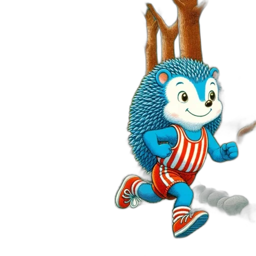 creature, 3d render, concept art, hedgehog transparent PNG cut-out
