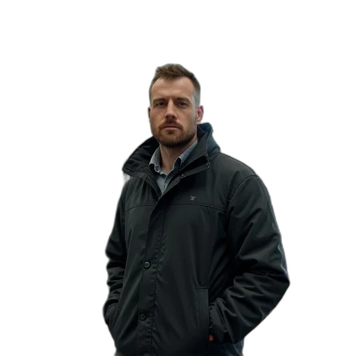 jacket, staff, face, umbrella transparent PNG cut-out