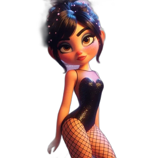 dress, concept art, cartoon, 3d render transparent PNG cut-out