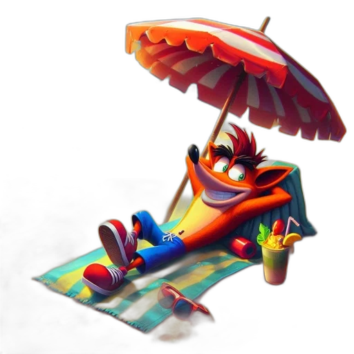 umbrella, staff, robot, hat transparent PNG cut-out