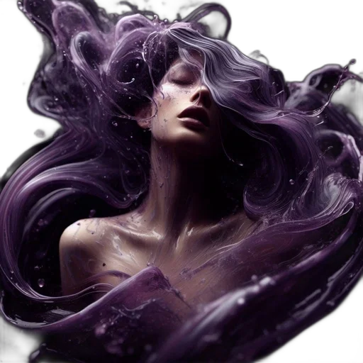 hair, mask, face, dress transparent PNG cut-out
