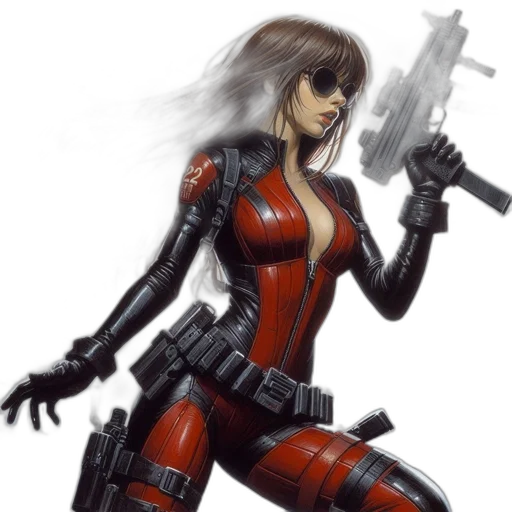 weapon, robot, concept art, comic book art transparent PNG cut-out