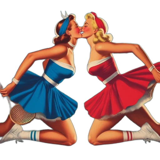 cartoon, vintage, poster, depicts transparent PNG cut-out