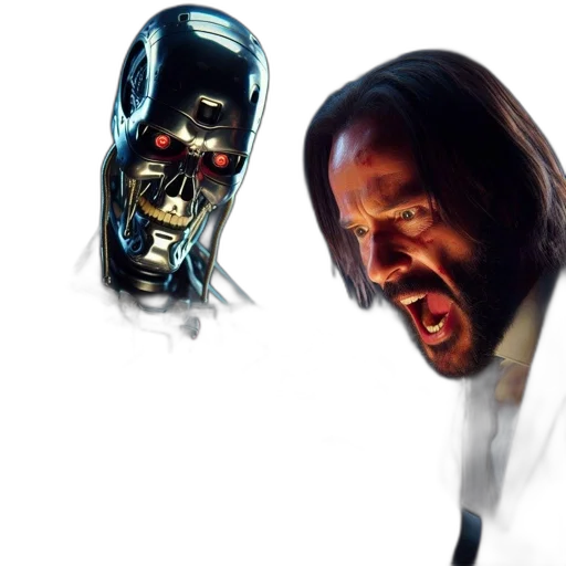 mask, robot, face, concept art transparent PNG cut-out