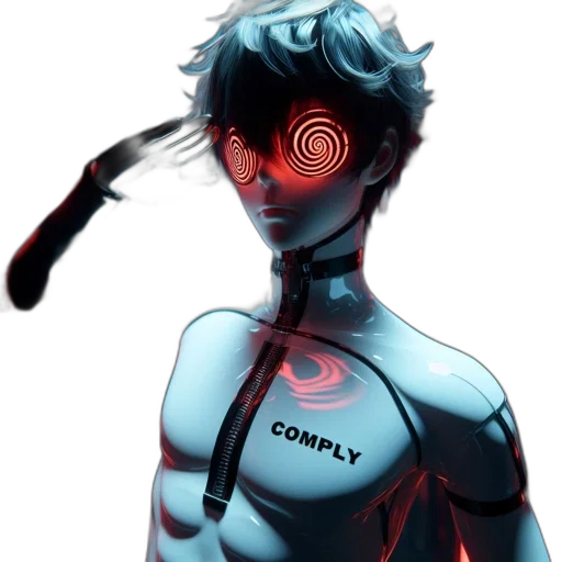 robot, mask, weapon, staff transparent PNG cut-out