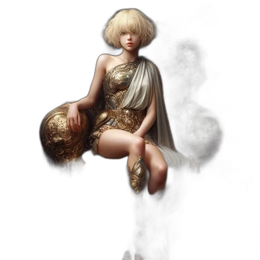 hair, dress, fantasy art, concept art transparent PNG cut-out