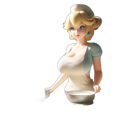 dress, staff, 3d render, concept art transparent PNG cut-out