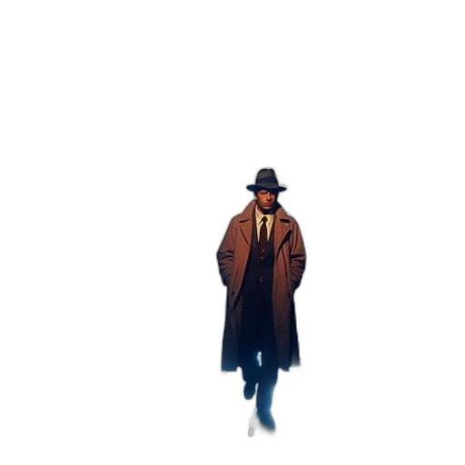 hat, jacket, umbrella, staff transparent PNG cut-out
