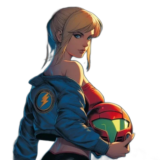 jacket, face, weapon, concept art transparent PNG cut-out