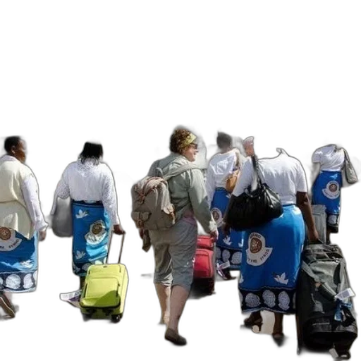staff, jacket, group, women transparent PNG cut-out