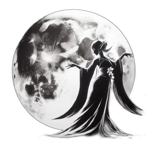 mask, dress, umbrella, fantasy art transparent PNG cut-out