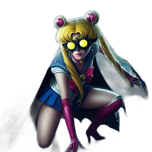 mask, concept art, comic book art, anime transparent PNG cut-out