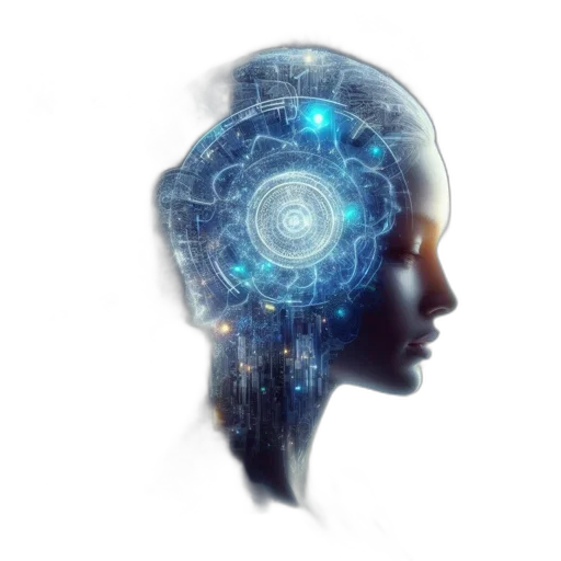 robot, face, crown, concept art transparent PNG cut-out