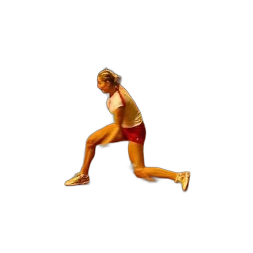 3d render, woman, playing, tennis transparent PNG cut-out