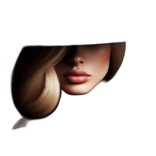 hair, face, hat, mask transparent PNG cut-out