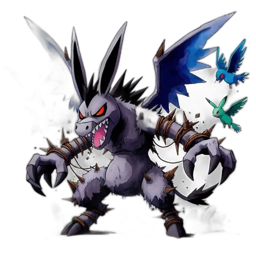 dragon, creature, animal, staff transparent PNG cut-out