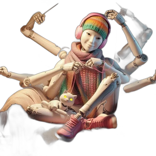 robot, staff, weapon, concept art transparent PNG cut-out