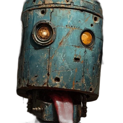 robot, mask, face, staff transparent PNG cut-out