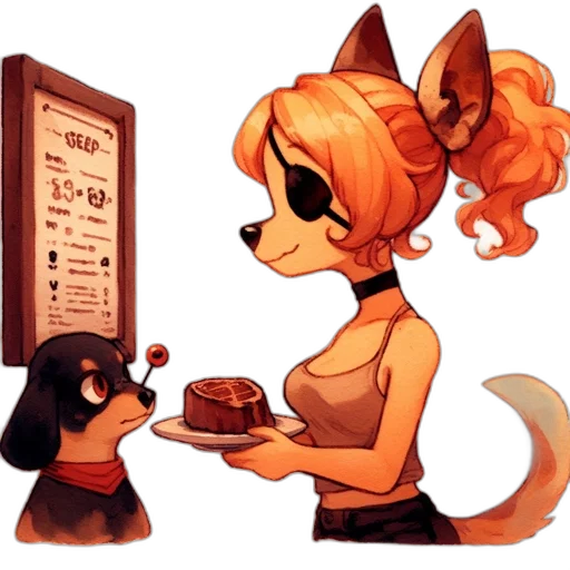 food, staff, concept art, pixel art transparent PNG cut-out