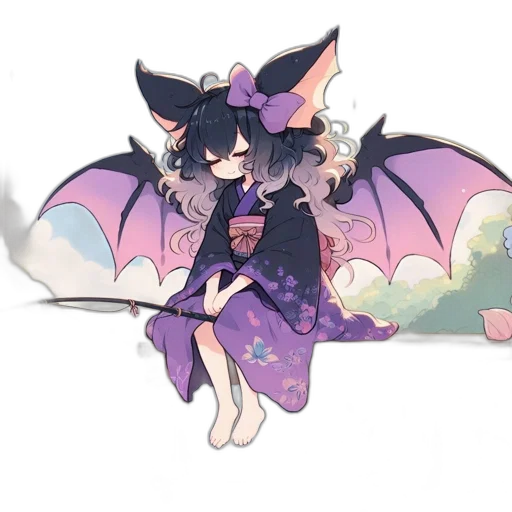dragon, staff, creature, umbrella transparent PNG cut-out