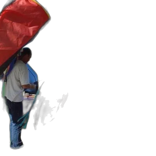 umbrella, jacket, staff, 3d render transparent PNG cut-out
