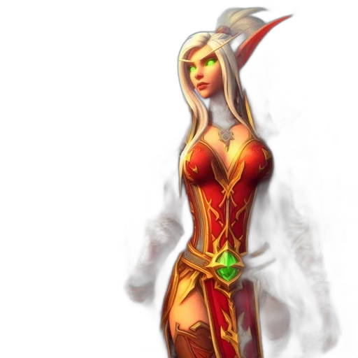 dress, staff, fantasy art, concept art transparent PNG cut-out