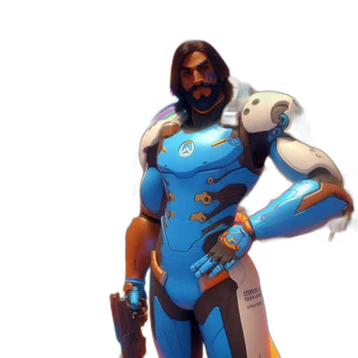 sword, staff, weapon, robot transparent PNG cut-out