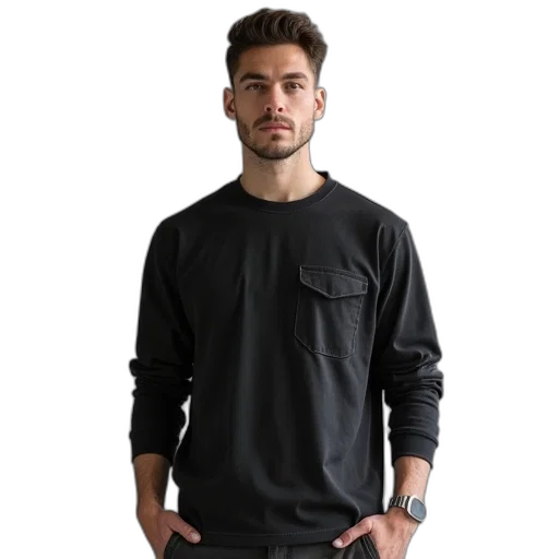 jacket, monochrome, dark, men transparent PNG cut-out