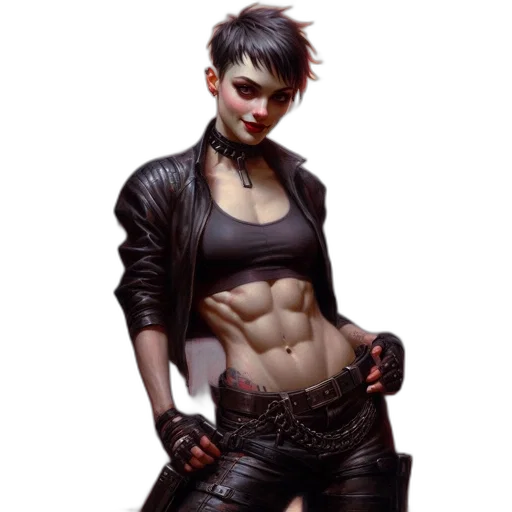 cyberpunk, concept art, comic book art, fantasy art transparent PNG cut-out