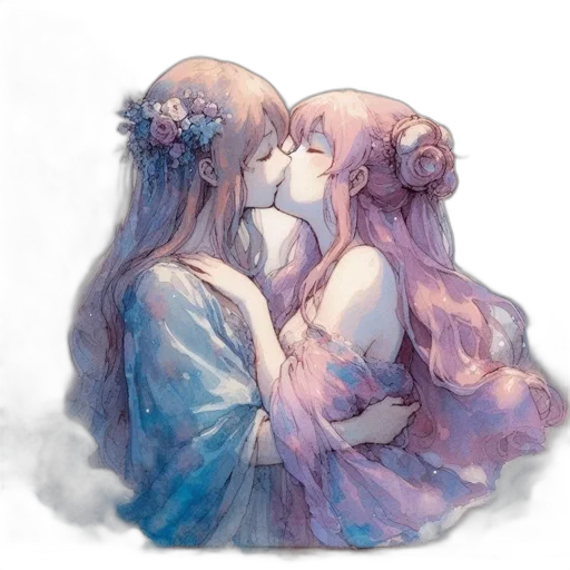 dress, crown, watercolor, concept art transparent PNG cut-out