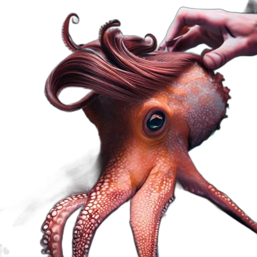 creature, animal, hair, staff transparent PNG cut-out