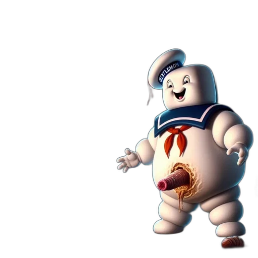 robot, food, creature, 3d render transparent PNG cut-out