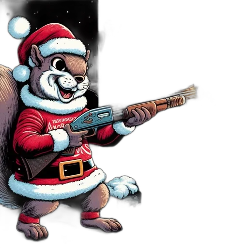 weapon, concept art, comic book art, squirrel transparent PNG cut-out