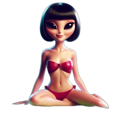 concept art, cartoon, 3d render, fantasy art transparent PNG cut-out