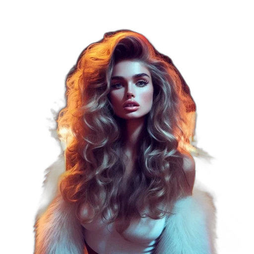 hair, jacket, dress, face transparent PNG cut-out