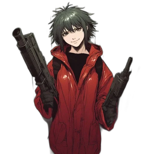 jacket, weapon, staff, animal transparent PNG cut-out