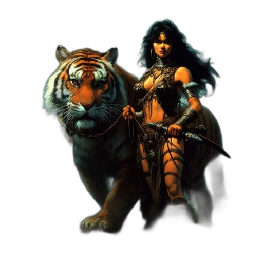 animal, fantasy art, concept art, comic book art transparent PNG cut-out