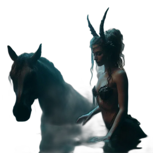 animal, creature, dragon, hair transparent PNG cut-out