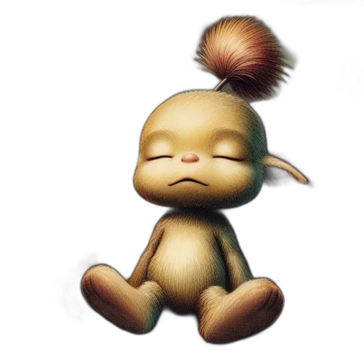 hair, staff, creature, animal transparent PNG cut-out