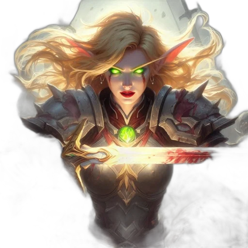 weapon, sword, staff, crown transparent PNG cut-out